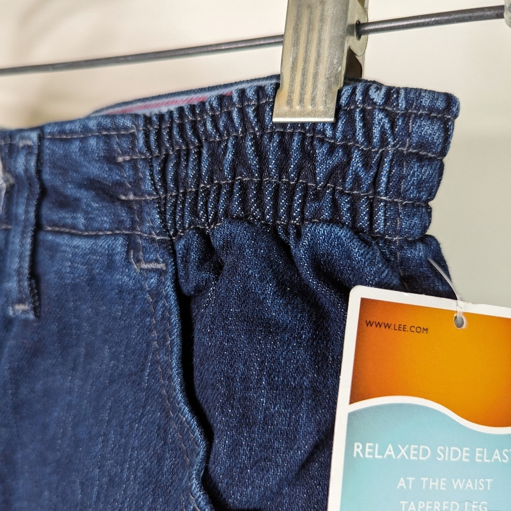 Blue Jeans Relaxed Fit Tapered leg High Waist 10 Lee Smooth Backside - Picture 6 of 13
